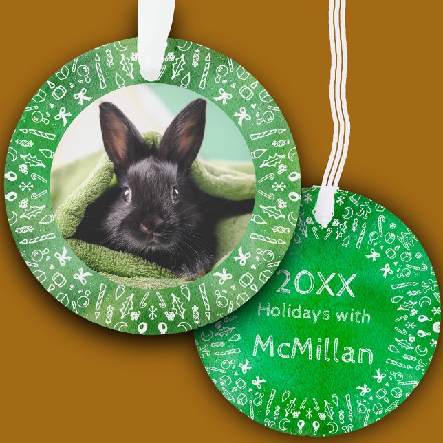 Arbre de vacances lapin noir DIY vert  (Créateur téléchargé)
