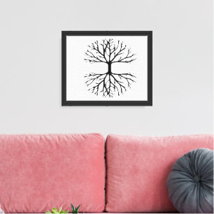 Arbre de Vie Art Mural Racines – Illustration Mini