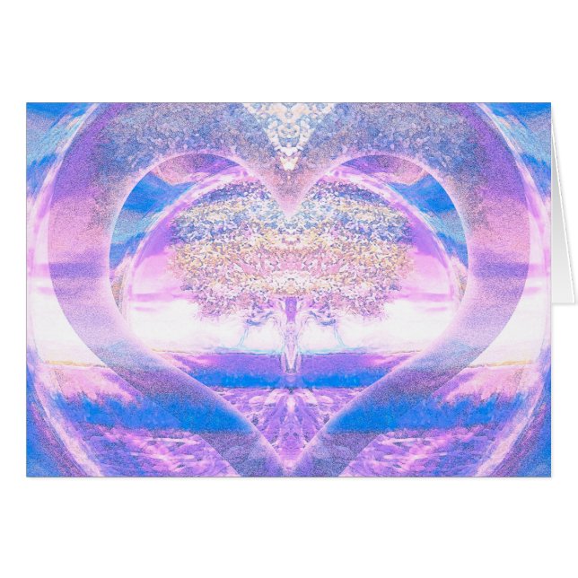 Arbre de vie avec coeur (Devant Horizontal)