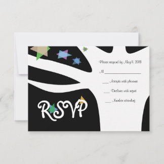 ARBRE DE VIE avec ÉTOILES Invitation Bat mitzvah
