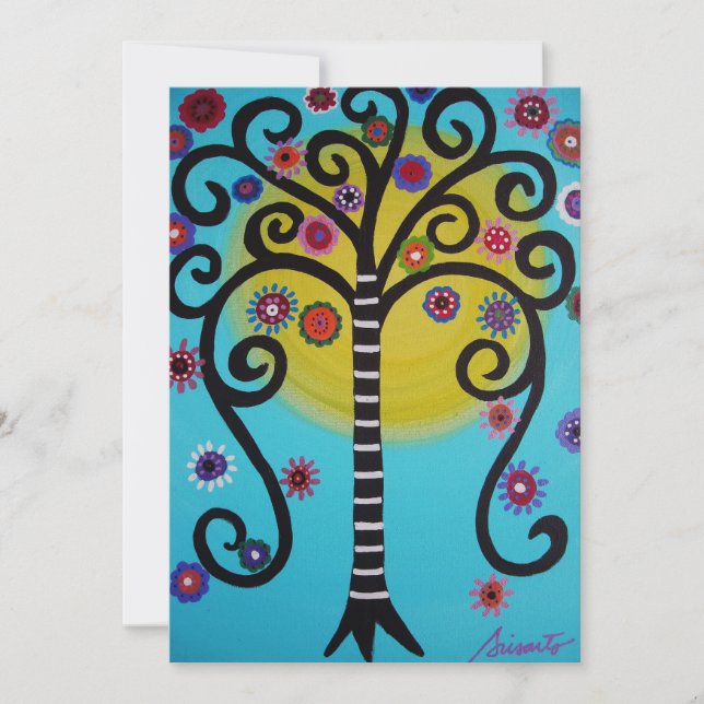 ARBRE DE VIE BAR MITZVAH INVITATION (Devant)