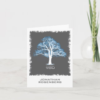 Arbre de vie Barre Mitzvah Carte de remerciements
