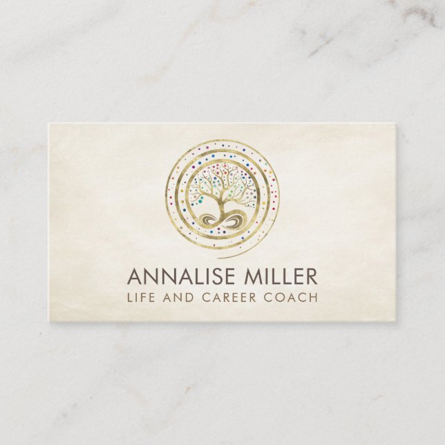 Arbre de vie - Carte de visite d'infini (Devant)