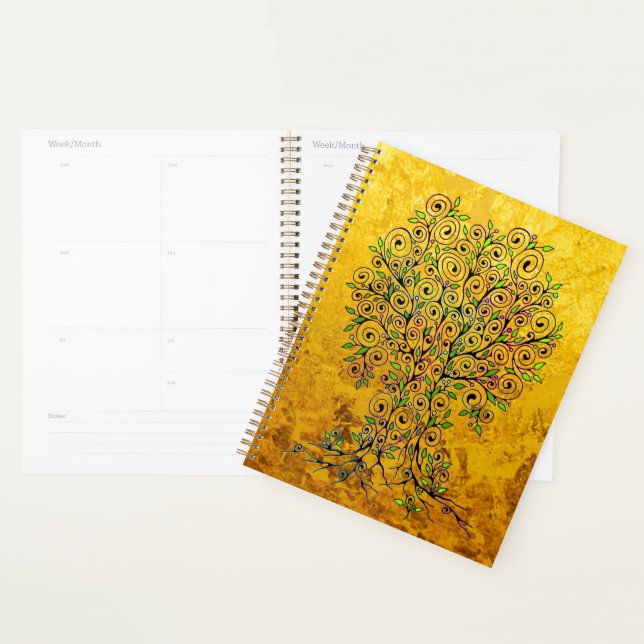 Arbre de Vie - Feuilles en Spirale Fruits 1 (Devant avec enveloppe)