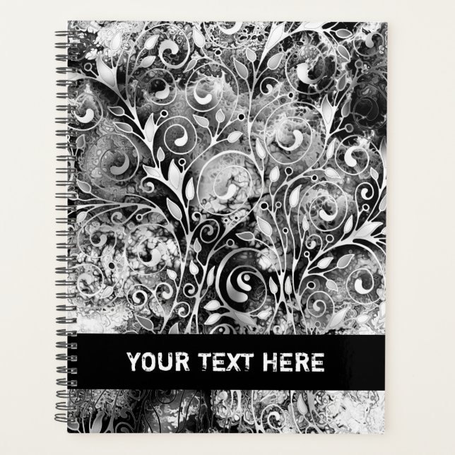 Arbre de Vie - Feuilles en Spirale Style Grunge 1 (Devant)