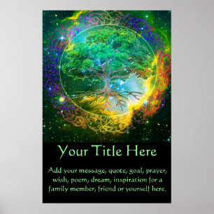 Arbre de vie PersonnaliserABLE Poster