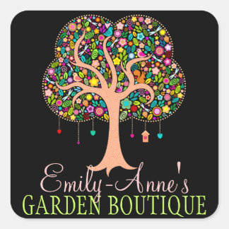 Arbre de Whimsical - Stickers Personnalisés Étique