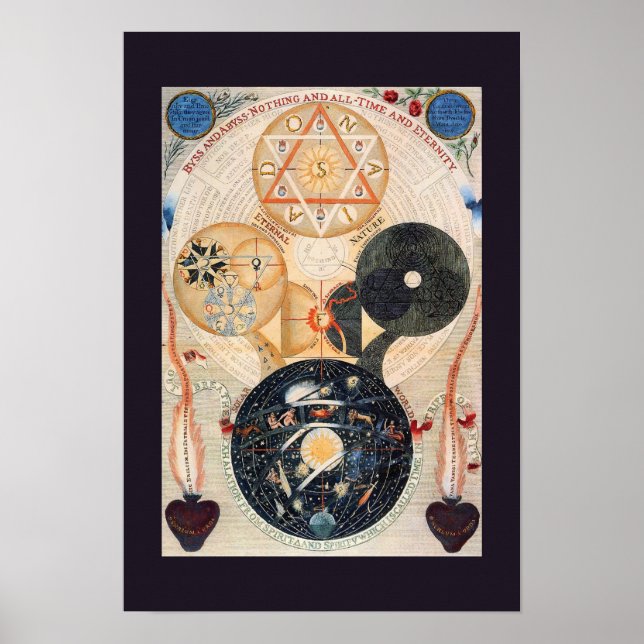 "Arbre des Cosmos" Poster Jacob Böhme (Devant)