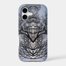Arbre en silhouette motif et ciel bleu