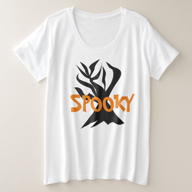 Arbre Fantomatique Minimaliste Halloween (Design devant)