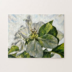 Arbre Fleur Blanche Puzzle Fleur d'Art