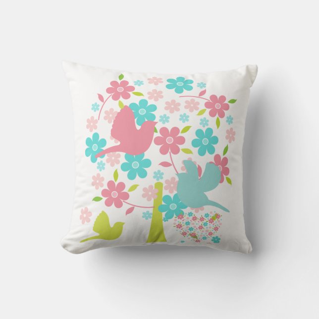 Arbre florissant avec Coussin d'oiseaux (Recto)