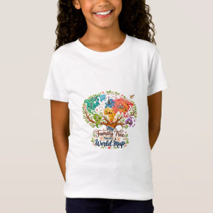 Arbre Généalogique sur Carte du Monde - Tshirt Mul