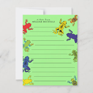 Arbre grenouilles mignonne Cartes fixes pour enfan