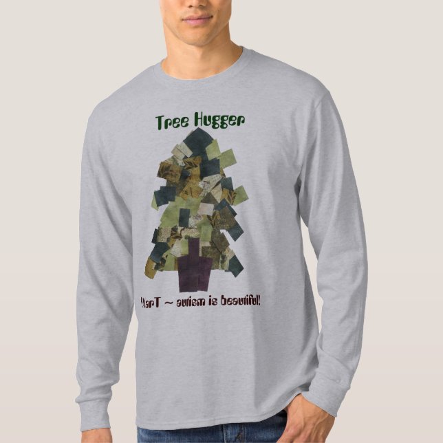 Arbre Hugger de T-shirt d'autisme par MAXarT (Devant)