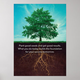 Arbre Inspiration - Réussite Motivation Poster