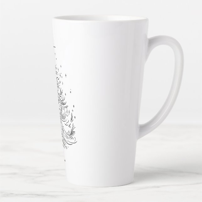 Arbre intemporel Grande Mug latte | Vacances (Droite)