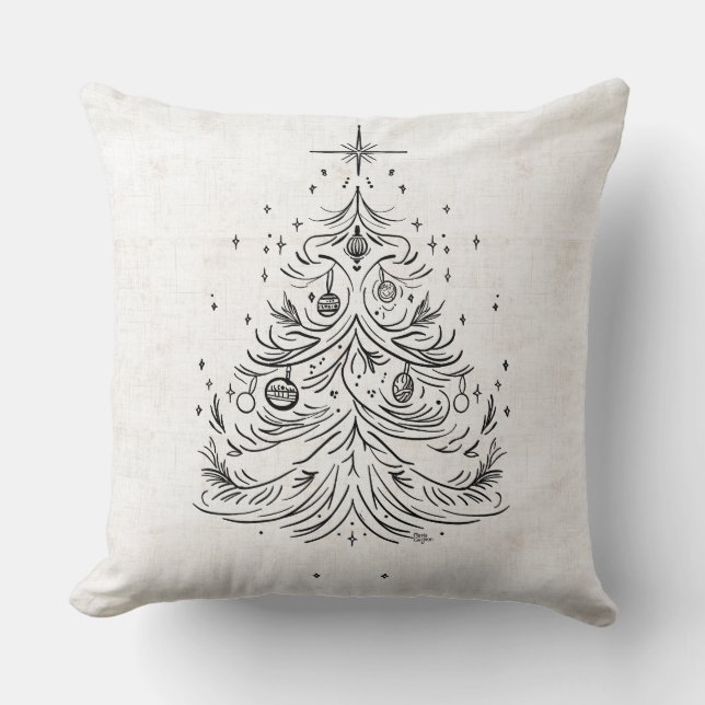 Arbre intemporel & Vacances étoilées Coussin réver (Recto)