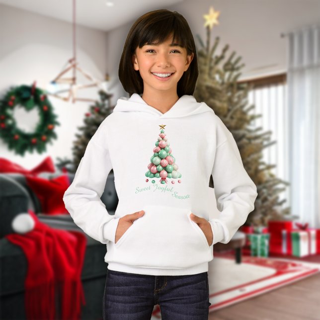 Arbre Macaron de Noël, message personnalisé Filles (Créateur téléchargé)