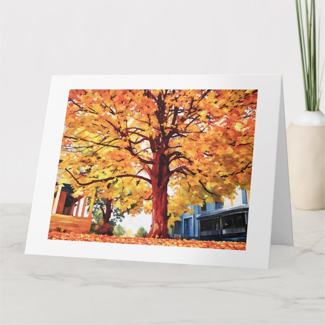 ARBRE MAJESTUEUX SUR HIGH STREET carte (Devant)