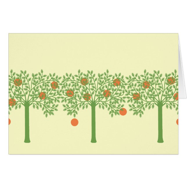 Arbre orange stylisé (Devant horizontal)