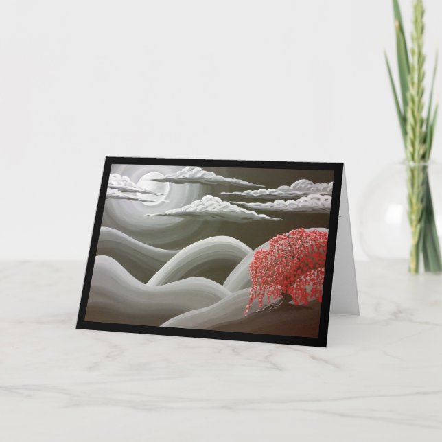 Arbre rouge en pleurs - Chanson de Sol. Carte de v (Devant)