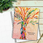 Arbre rustique personnalisé<br><div class="desc">Ce Planner unique est décoré d'un arbre arc-en-ciel sur un arrière - plan beige. Le design original a été réalisé en mosaïque à l'aide de minuscules morceaux de verre aux couleurs vives. Customisez-le avec votre nom et votre année. Utilisez l'option Outil de conception pour modifier la taille, le style ou...</div>