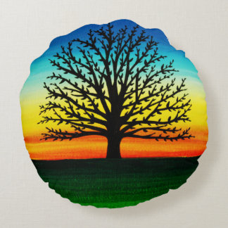 Arbre silhouette coussin