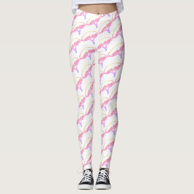 Arbre, Socotra Dragon Tree Dessin Leggings (Devant)