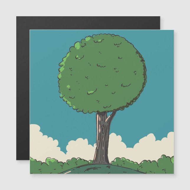 Arbre sur une colline (Devant / Derrière)