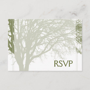 Arbre vert de barre Mitzvah RSVP de la vie
