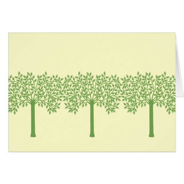 Arbre vert stylisé (Devant horizontal)