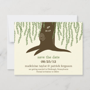 Arbre Willow Enregistrer La Carte Date