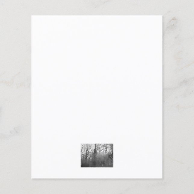 Arbres à Mist. Noir et blanc. (Devant)