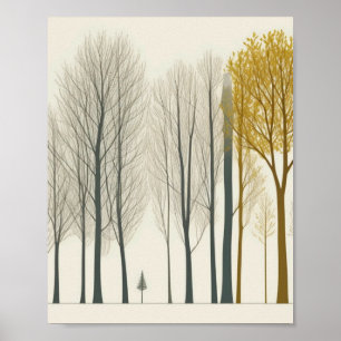 ARBRES ACCUEIL MUR ART POSTER