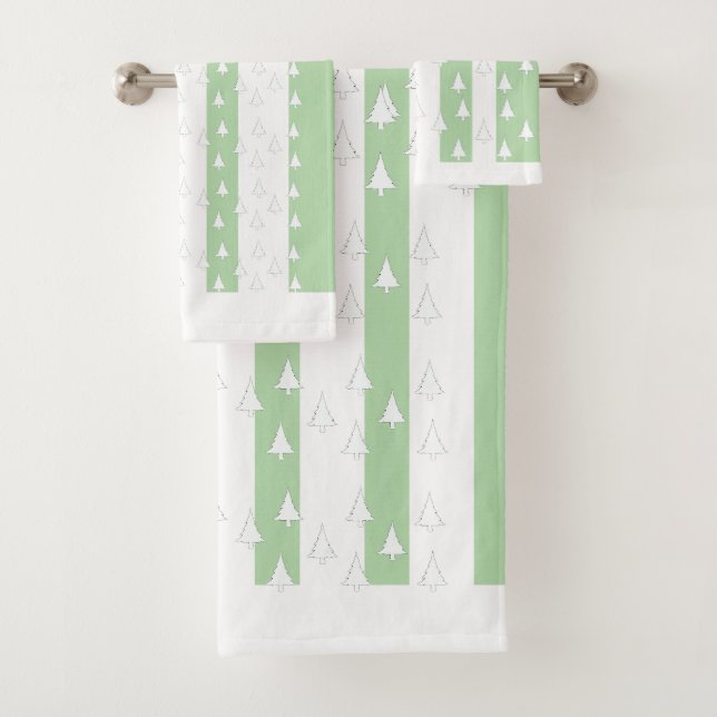 Arbres blancs + Grandes vertes Pastel (En situation)