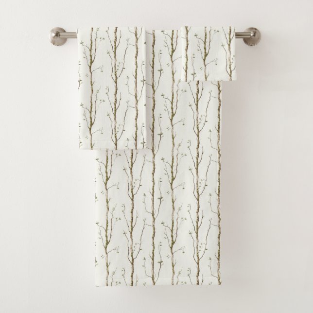 Arbres bruns verts   (En situation)
