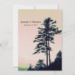 Arbres d'amour l Invitation personnalisée pour cél
