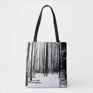 Arbres dans le sac fourre-tout à neige
