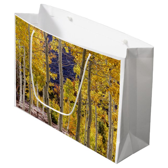 Arbres d'Aspen Automne, Automne, grand sac cadeau (Devant Angle)