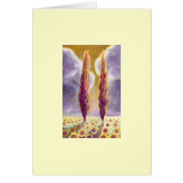 Arbres de Cypress dans le domaine III de tournesol (Devant)