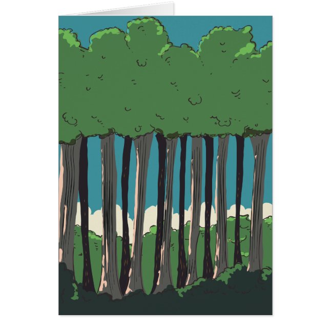 Arbres de la forêt japonaise (Devant)