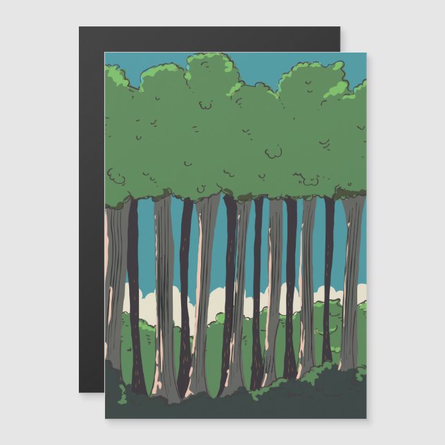 Arbres de la forêt japonaise (Devant / Derrière)