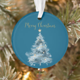 Arbres de Noël bleu blanc