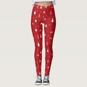 Arbres de Noël et Snowflakes Leggings