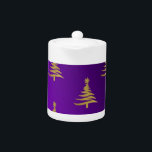 Arbres de Noël Gold sur violet<br><div class="desc">Merci pour visiter le magasin de Noël des Fêtes ! Vous regardez The Lee Hiller Designs Holiday Collection of Home and Office Decor, Apparel, Gifts, Objets de collection et plus encore. Les designs incluent Lee Hiller Photography in Hand Drawn Mixed Media et Art numérique Collection.</div>