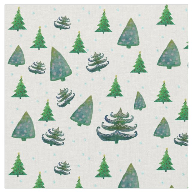 Arbres de Noël peignés par coutume de tissu de (Fermer)