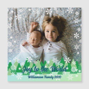 Arbres de Noël Snowflakes blanc Joie au monde