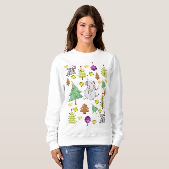 Arbres de souris Vintages sweatshirts (Devant entier)