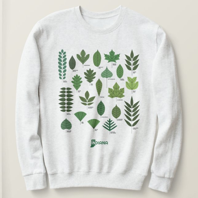 Arbres des Sweatshirts de l'Indiana (Design devant)